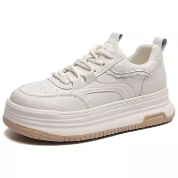 Кроссовки для образа жизни Женские низкие Firs, бежевый/черный