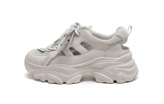 Кроссовки для образа жизни Женские низкие Firs, бежевый/черный