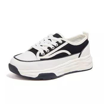 Кроссовки для образа жизни Женские низкие Foxer, бежевый/черный