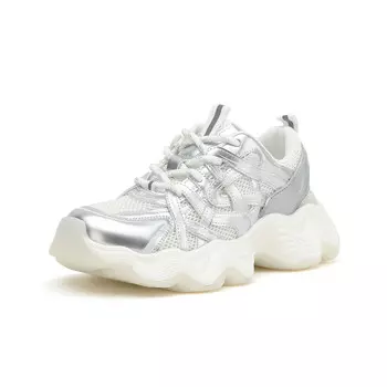 Кроссовки для образа жизни Женские низкие Gemeiq, цвет Silver White