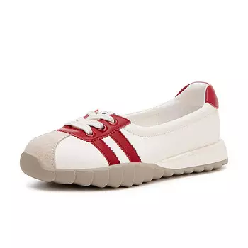 Кроссовки для образа жизни Женские низкие Josiny, цвет White/Silver (Heel Height 2.8cm)