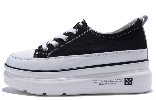 Кроссовки для образа жизни Женские низкие Junjali, цвет Black Fleece-lined