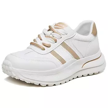 Кроссовки для образа жизни Женские низкие Kangnai, белый/фиолетовый