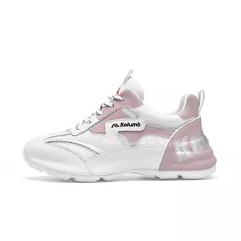 Кроссовки для образа жизни Женские низкие Kolumb, белый/розовый