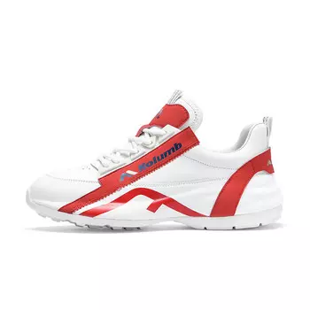 Кроссовки для образа жизни Женские низкие Kolumb, белый/красный