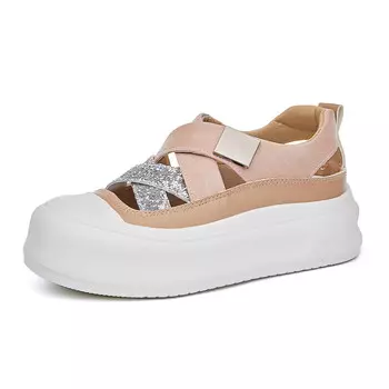 Кроссовки для образа жизни Женские низкие La Chapelle, цвет Silver Pink