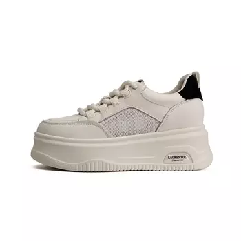 Кроссовки для образа жизни Женские низкие Laorentou, бежевый/черный