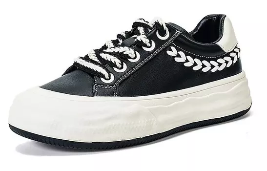 Кроссовки для образа жизни Женские низкие Lesele, черный/белый