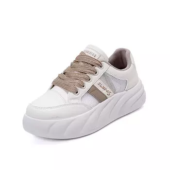 Кроссовки для образа жизни Женские низкие Lin'S Travels, бежевый/хаки