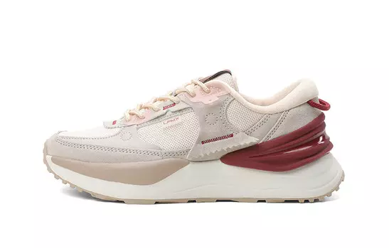 Кроссовки для образа жизни Женские низкие Lpmx, цвет Burgundy/Beige