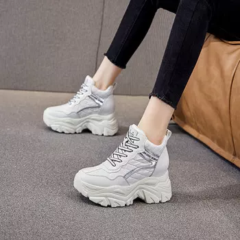 Кроссовки для образа жизни Женские низкие Nrdrofficial, цвет White Fleece-lined