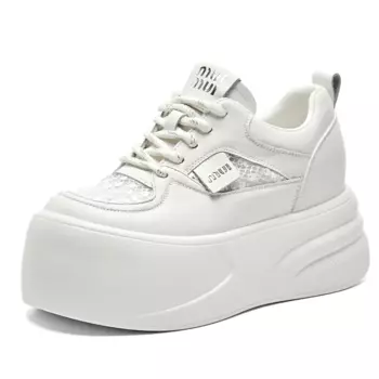 Кроссовки для образа жизни Женские низкие Nrdrofficial, цвет White Silver