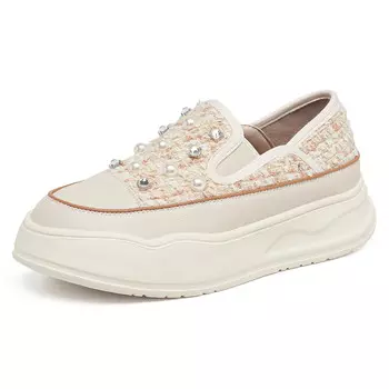 Кроссовки для образа жизни Женские низкие Oulisasi, цвет Black/Beige