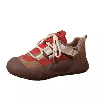 Кроссовки для образа жизни Женские низкие Park Dance, коричневый/зеленый