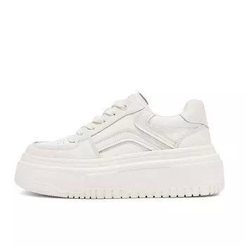 Кроссовки для образа жизни Женские низкие Pt'Son, белый/черный