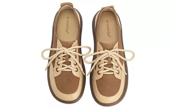 Кроссовки для образа жизни Женские низкие Q.Vonton, цвет Dark Coffee