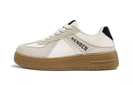 Кроссовки для образа жизни Женские низкие Renben, бежевый/черный