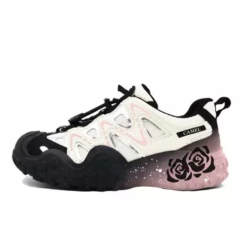 Кроссовки для образа жизни женские низкие розовый Camel, цвет Beige/Pink/Black