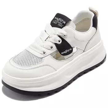 Кроссовки для образа жизни Женские низкие Safiya, бежевый/черный