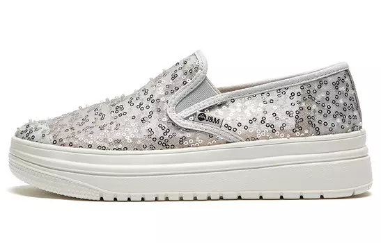 Кроссовки для образа жизни женские низкие, серебряный Joy&Mario