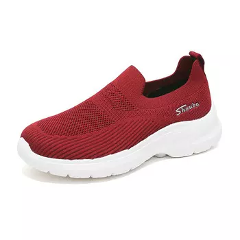 Кроссовки для образа жизни Женские низкие Shouba, цвет Burgundy