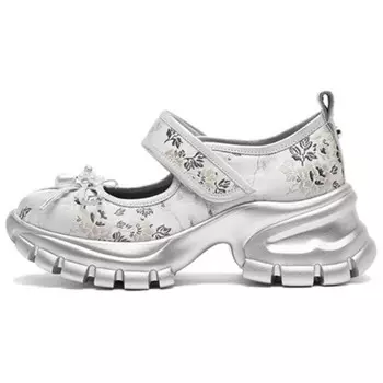 Кроссовки для образа жизни Женские низкие Sugarsu, серебряный