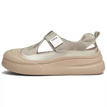 Кроссовки для образа жизни Женские низкие Tata, цвет Green/Gold