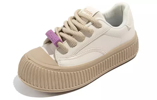 Кроссовки для образа жизни Женские низкие Tuopin, белый/коричневый