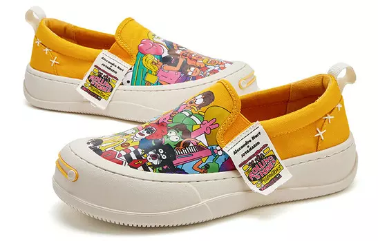 Кроссовки для образа жизни женские низкие желтый Joy&Mario