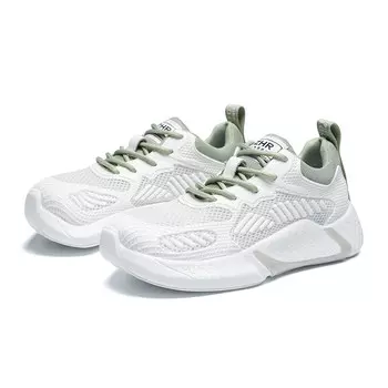 Кроссовки для образа жизни Женские низкие Zhr, цвет White Green [Four Seasons Style] - AH118D