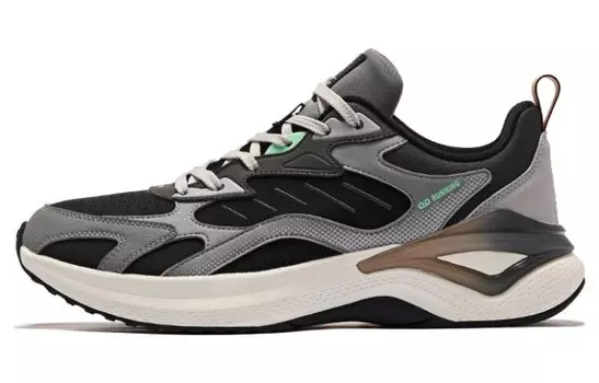 Кроссовки для охоты на соколов, мужские, низкие, черный/серый Qiaodan