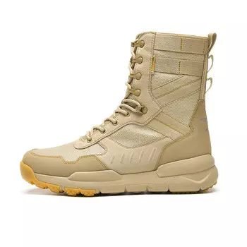 Кроссовки для пешего туризма/трекинга унисекс с высоким берцем песочно-серый Gluna