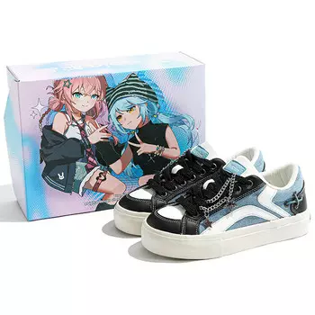 Кроссовки для пирогов, кроссовки для повседневной носки, унисекс, с низким верхом Tuopin, синий/белый