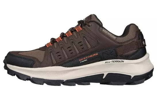 Кроссовки для походов Equalizer 5.0 мужские с низким верхом коричневого цвета Skechers