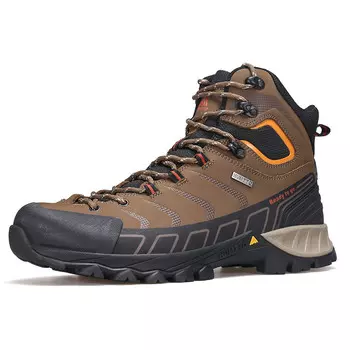 Кроссовки для походов и треккинга мужские с высоким верхом светло-коричневый Humtto