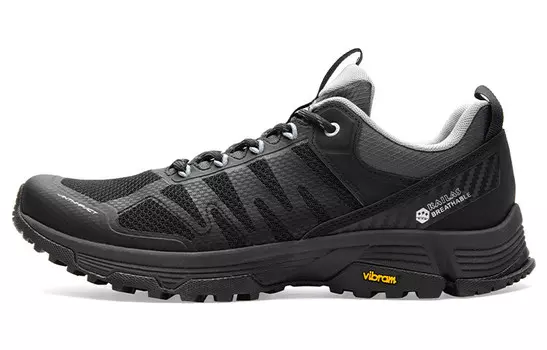 Кроссовки для походов и треккинга мужские с низким верхом черного цвета Kailas