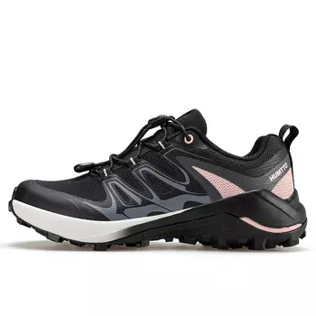 Кроссовки для походов и треккинга женские с низким верхом розового цвета Humtto, черный