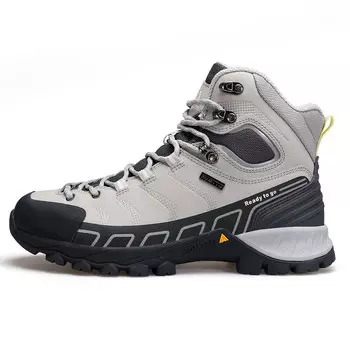 Кроссовки для походов и треккинга женские с высоким берцем серый Humtto