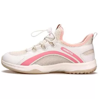 Кроссовки для походов и треккинга женские с низким верхом бежево-розовый Humtto