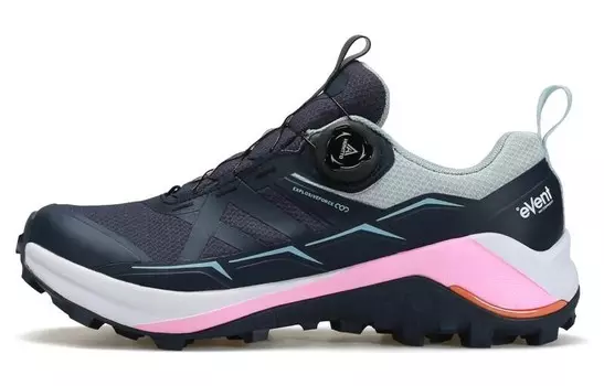 Кроссовки для походов и треккинга женские с низким верхом, синий/белый/розовый Humtto