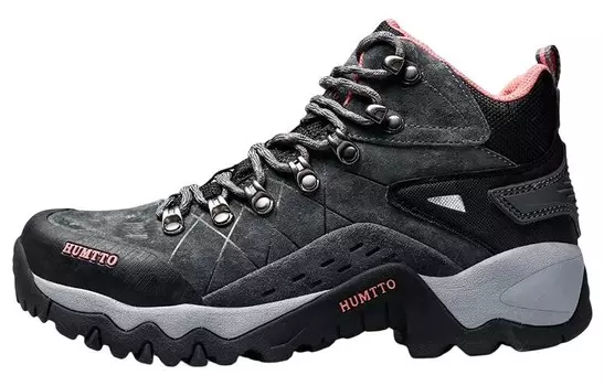 Кроссовки для походов и треккинга женские, среднего размера, серый/розовый Humtto