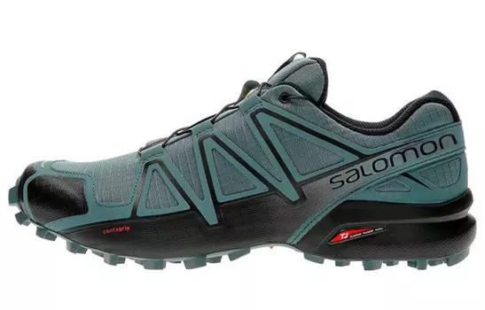 Кроссовки для походов мужские с низким верхом, черные Salomon