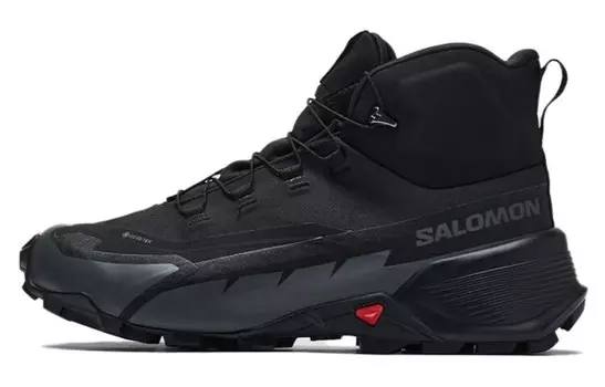 Кроссовки для походов мужские высокие черные Salomon