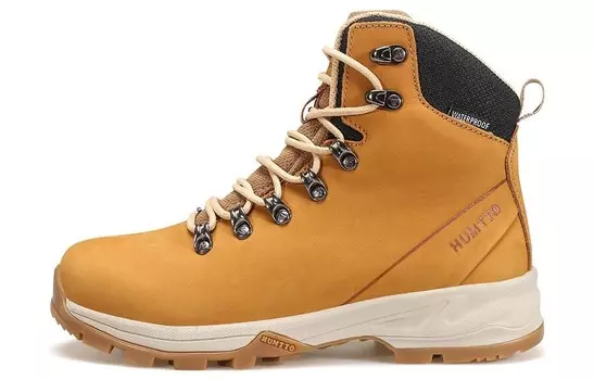 Кроссовки для походов/трекинга женские с высоким берцем пшеничные Humtto