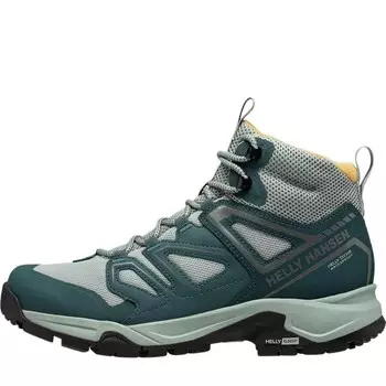 Кроссовки для походов/трекинга женские, средней высоты, светло-зеленый Helly Hansen