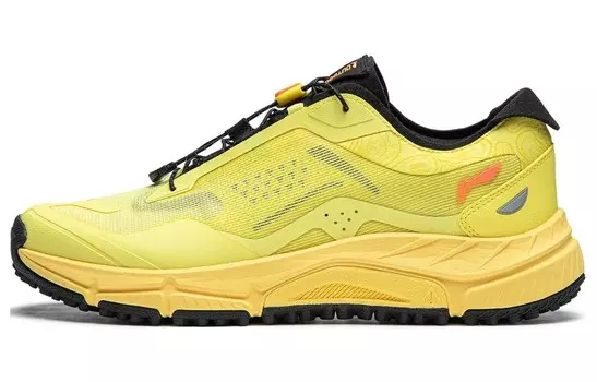 Кроссовки для походов Yijie Lite V3 мужские с низким верхом, глянцевые, желтые/черные Lining