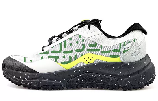 Кроссовки для походов Yijie Lite V3 мужские с низким верхом, цвет черный/серый/зеленый Lining