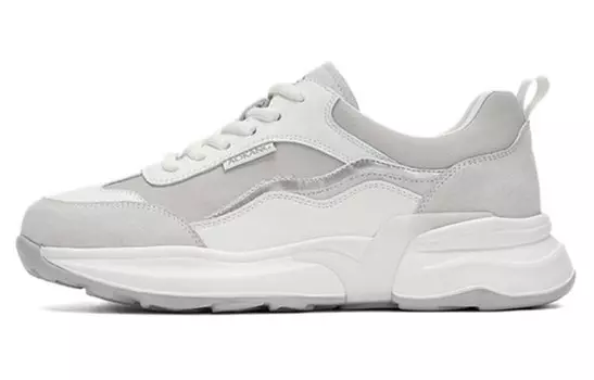 Кроссовки для повседневной носки Женская с низким верхом Белый Серый Aokang