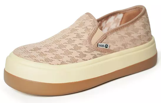 Кроссовки для повседневной носки, женская, с низким верхом, абрикосового цвета Joy&Mario