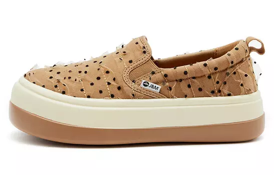 Кроссовки для повседневной носки, женская, с низким верхом, абрикосового цвета Joy&Mario, цвет Apricot